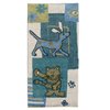 Tapis enfant bleu turquoise
