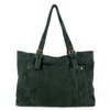 Cabas cuir vert