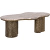 Laiton Antique Et Marbre Beige