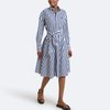 White cotton shirt dress