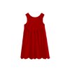 Robe velours rouge fille