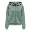 Sweat à capuche vert femme