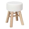 Pouf scandinave blanc