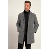 Manteau laine gris chiné homme