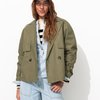 Veste imperméable femme kaki