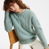 Pull vert kaki femme