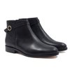 Bottines noires femme avec boucle