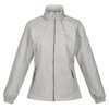 Veste longue gris clair femme
