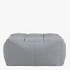 Pouf cuir gris anthracite