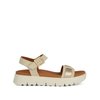 Gold platform shoes