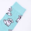 Bleu Clair Avec Motifs Bichon