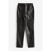 Jeans femme droit noir enduit