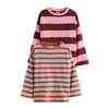 Rayure Rose/Marron