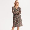 Robe longue verte fleurie