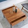 Table basse carrée marron