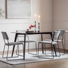 Black dining table