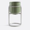 Cache pot sur pied vert