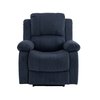 Fauteuil velours cotelé bleu