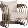 Beige Et Rotin Marron