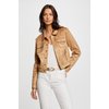Veste suedine marron femme