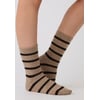 Marron Lot Taupe Rayé