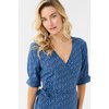 Robe rayée bleu et blanc