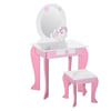 Rose, Blanc, Motif Licorne
