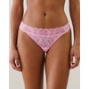 String dentelle rose
