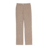 Pantalon pied de poule marron femme