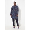 Veste longue jacquard
