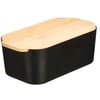 Boîte à Pain Guzzini Tierra - Plastique Recyclé Et Couvercle Bambou, 39x23x19cm, 10L - Écologique Et Pratique