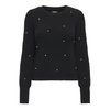 Pull noir avec perles