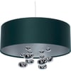 Vert Bouteille Satin Et Argent Mat
