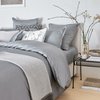 Housse de couette gris argent
