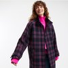 Manteau long femme rose