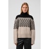 Noir Black And Pistachio Fair Isle