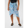 Bleu/Blanc Floral Blue/Chalk Leaf Print