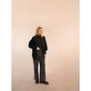Gilet long noir sans manche femme