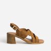 Sandales cuir brides croisées