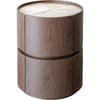 Marron Brun Avec Plateau Céramique Beige Veiné