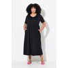 Robe droite noire avec poches