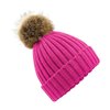 Bonnet rose pompon