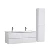 Meuble double vasque blanc