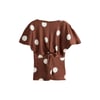 Pois Marron Chocolat/Écru