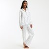 White with black polka dots