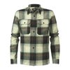 Lange geruite blouse