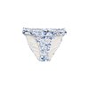 Crème/Bleu À Petits Motifs Floraux