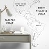 Papier peint panoramique carte du monde