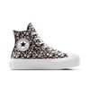 Converse all white platform
