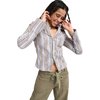 Marron Chestnut Retro Stripe